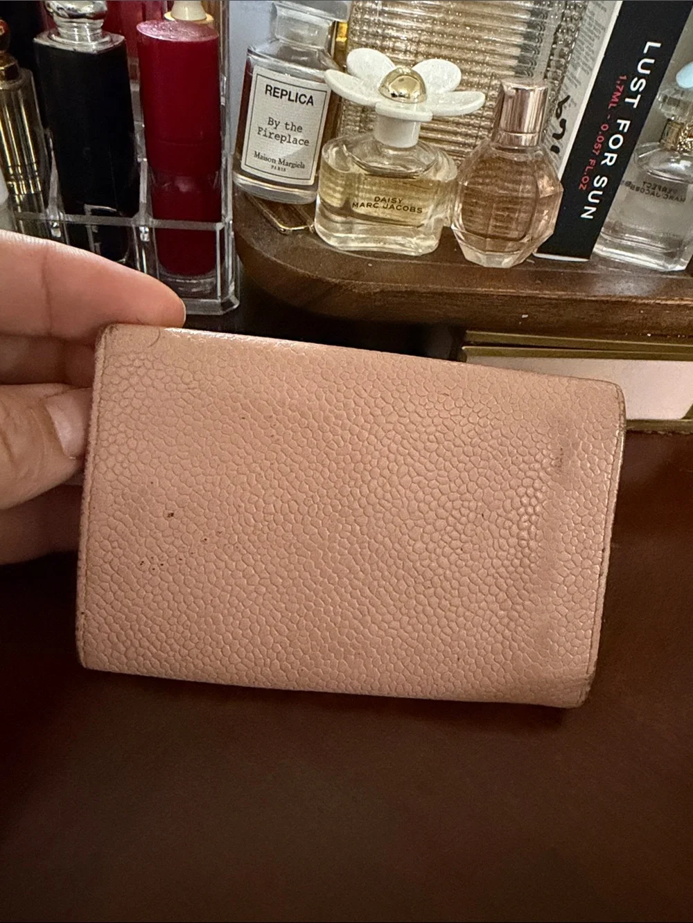 Authentic Vintage Chanel Pink Caviar Timeless CC 6-Key Holder Case